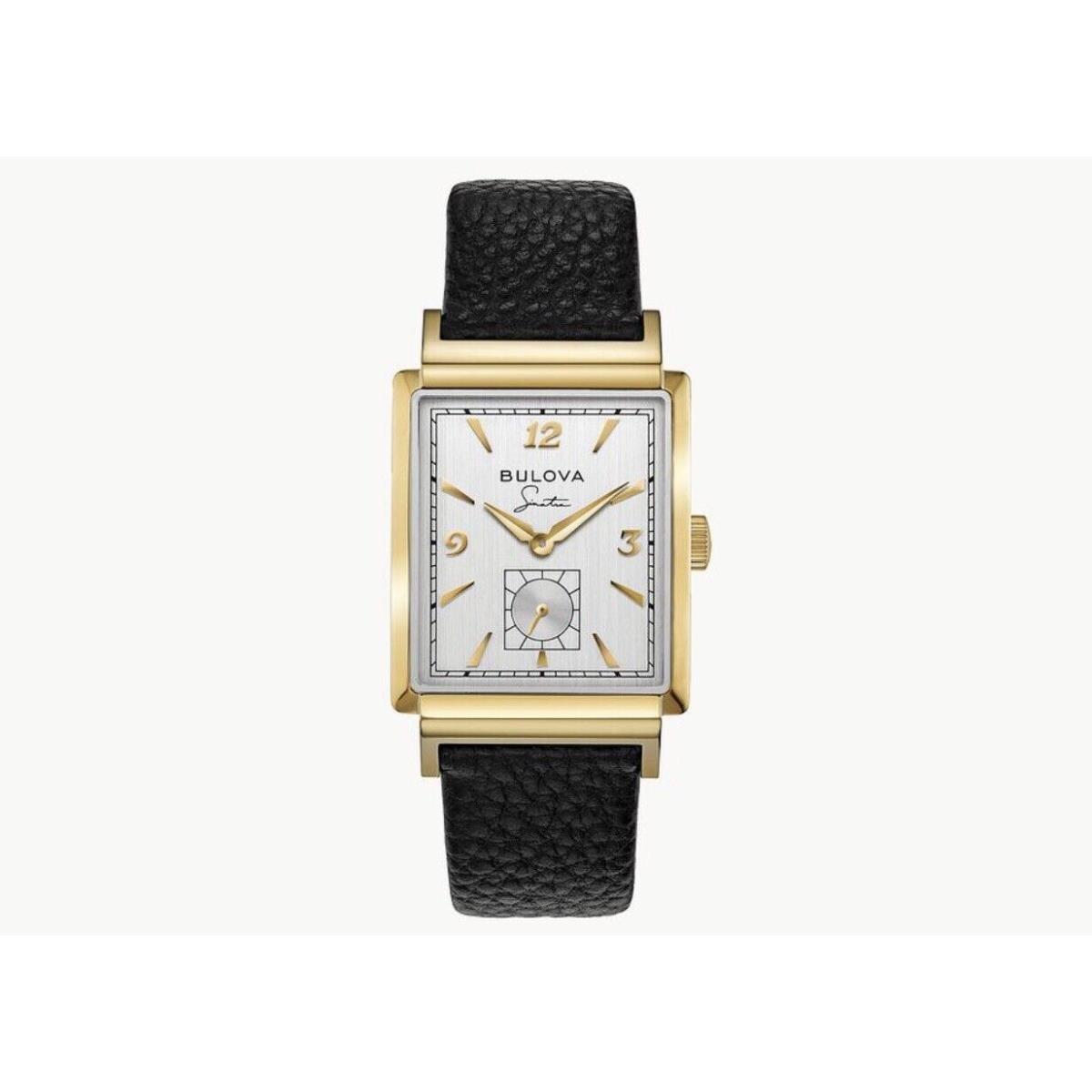 Bulova Frank Sinatra My Way Men Watch 97A158 - Dial: Silver, Gold, Black, Band: Gray, Black