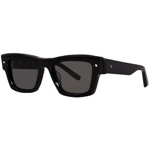 Valentino Xxii VLS-106 Sunglasses Black/green Square Shape 50mm