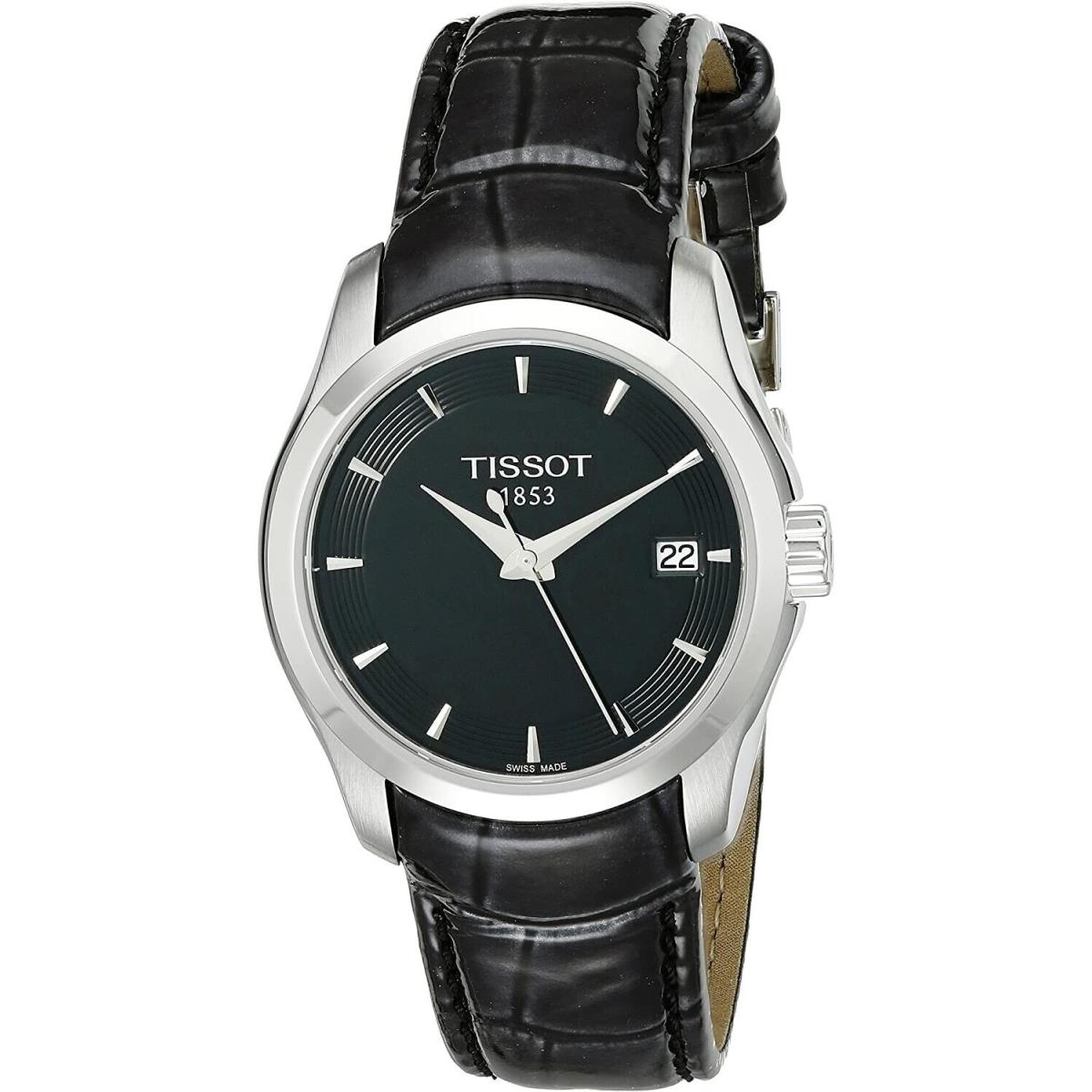 Tissot Women`s T035.210.16.051.00 Black Dial Couturier Watch