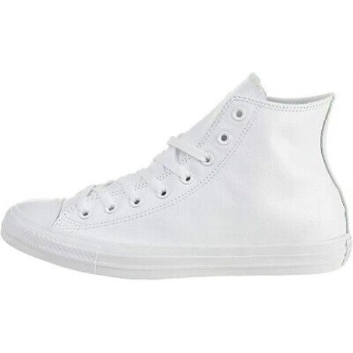 Converse Unisex Chuck Taylor All Star Leather High Top Shoes White Men Size 6
