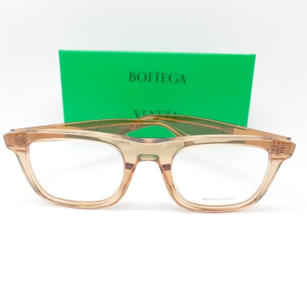 Bottega Veneta BV1129O 003 Transparent Beige 50mm Rx Frames