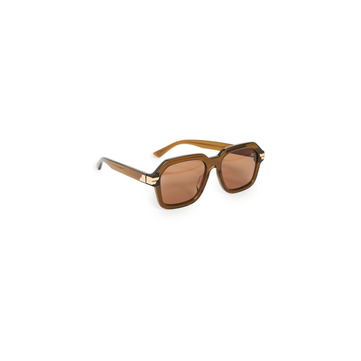 Bottega Veneta Women`s Bold Ribbon Oversized Square Sunglasses