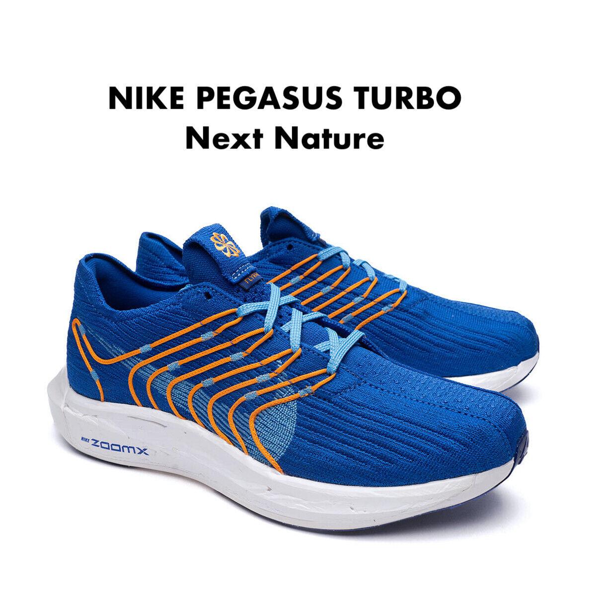 Nike Pegasus Turbo Next Nature Mens Road Running Shoe Royal Blue 8 9 10 11 12 15