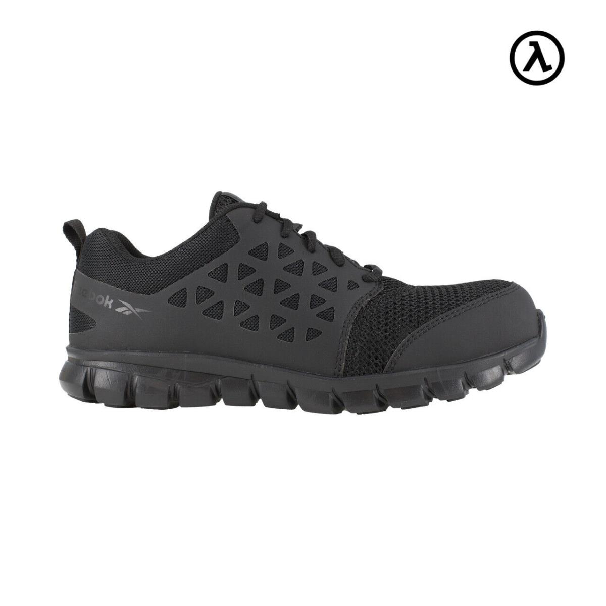 Reebok Sublite Cushion Women`s Athletic Work Shoe Black Boots RB039 - All Sizes 6