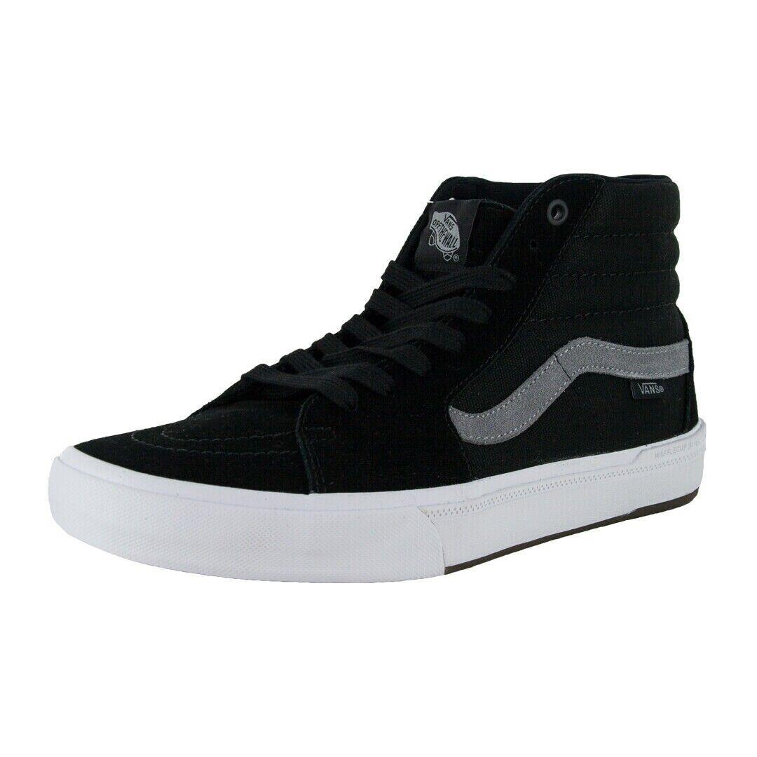 Vans Bmx Sk8-Hi Sneakers Black/gray/white Classic Skating Shoes MN 7.5