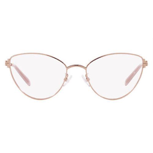 Tory Burch TY1080 Eyeglasses Women Rose Gold Cat Eye 53mm