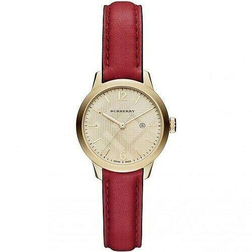 Burberry BU10102 The Classic Red Gold Tone Steel 32 mm Women`s Watch