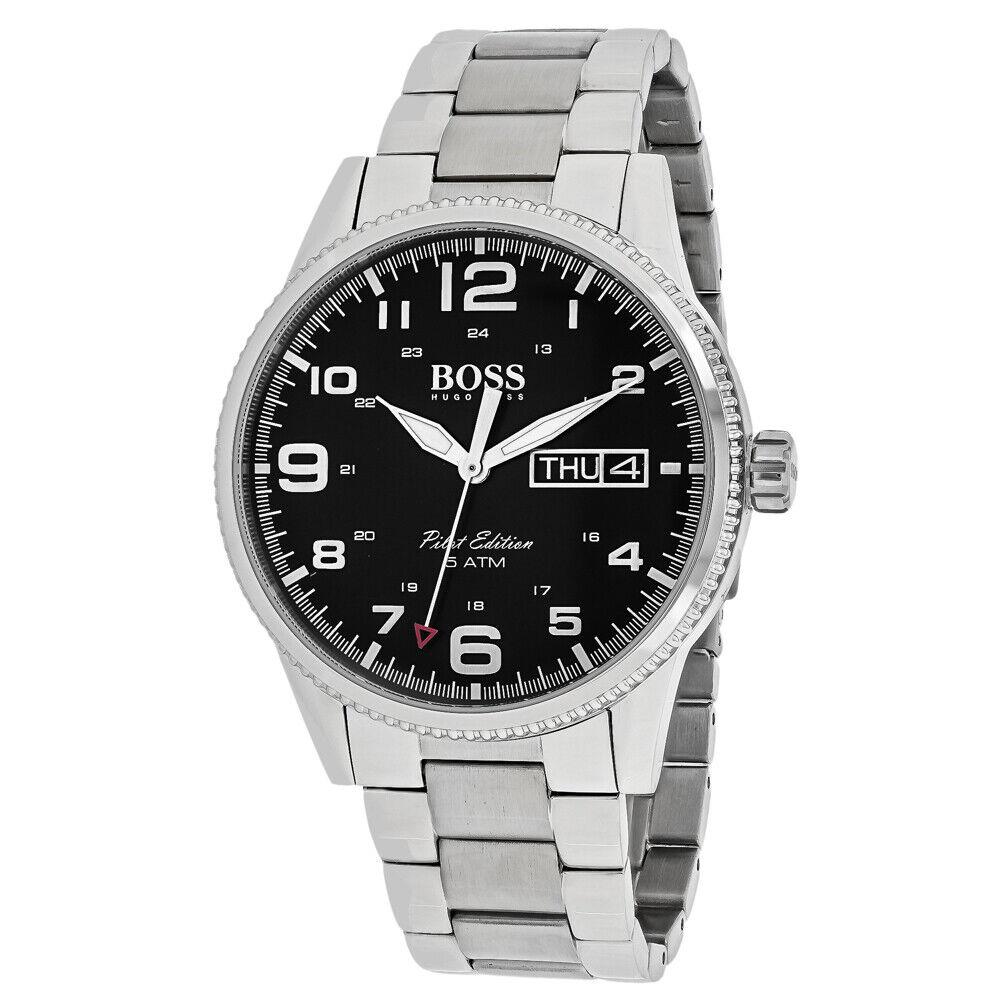 Hugo Boss Men`s Pilot Black Dial Watch - 1513327