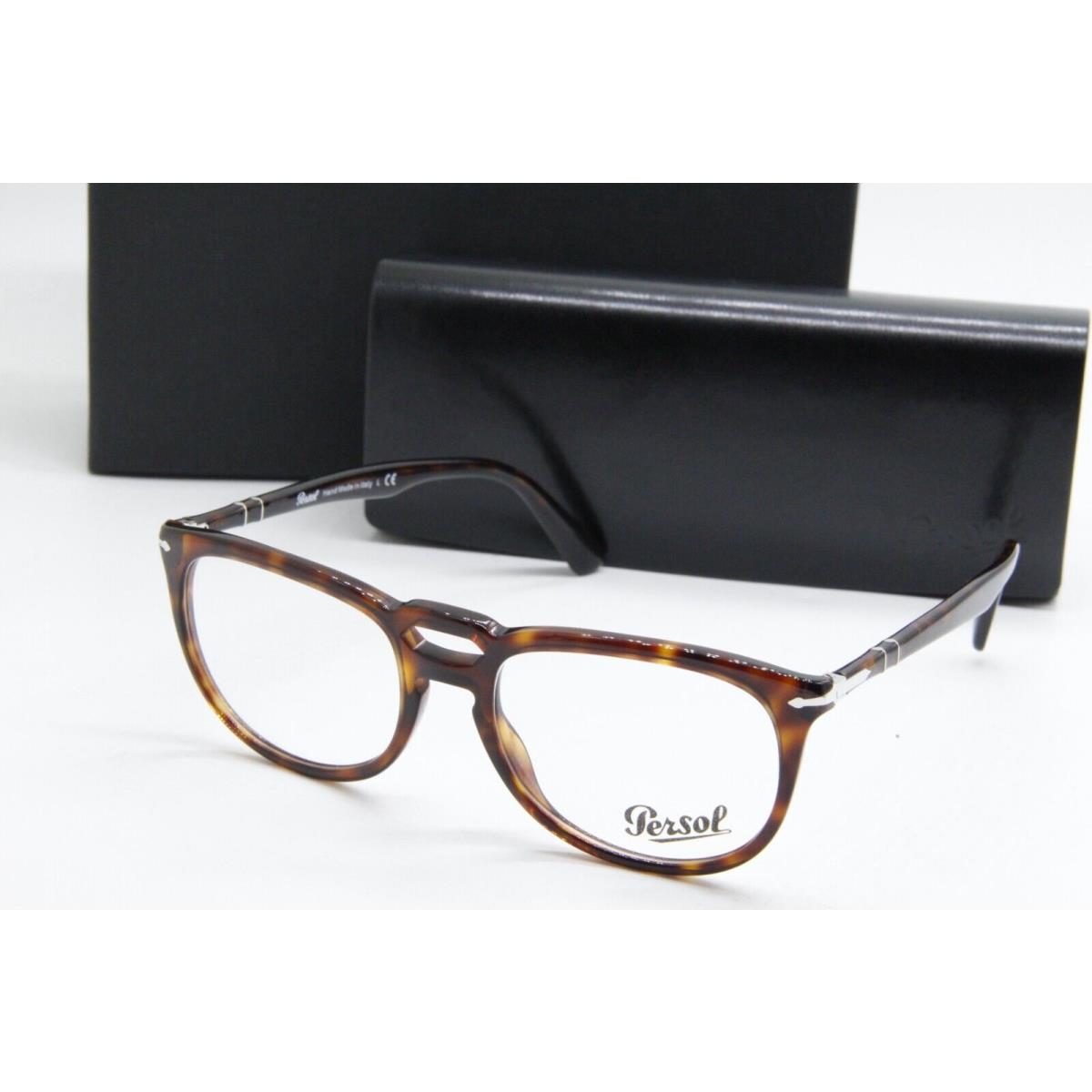 Persol P 3278-V 24 Havana Eyeglasses W/case 53-18