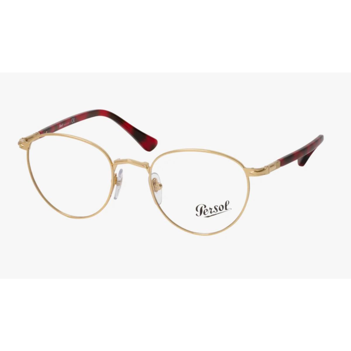 Persol Rx-able Eyeglasses 2478-V 515 50-20 145 Gold Tortoise Round Frames