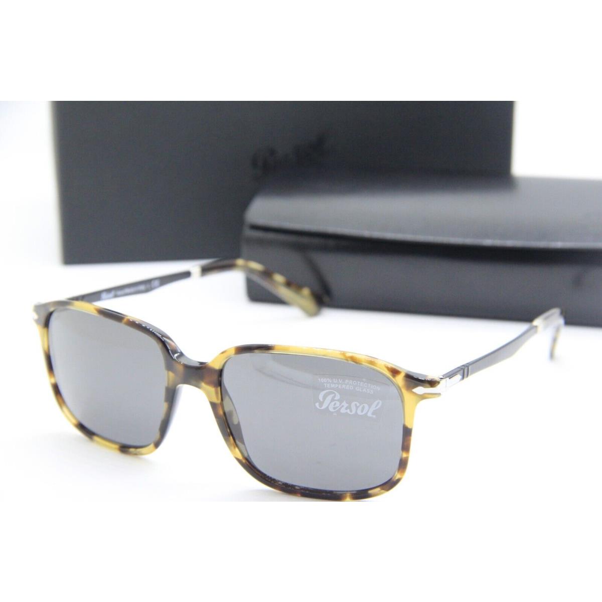 Persol 3246-S 1056/B1 Havana Black Sunglasses W/case 53-17