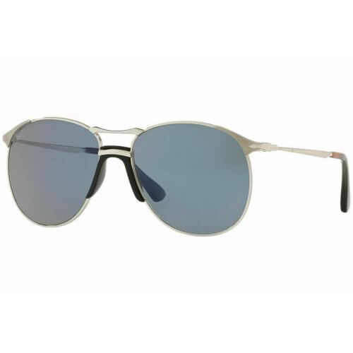 Persol PO2649S 518/56 55MM Series Silver Frame Light Blue Lens Sunglasses