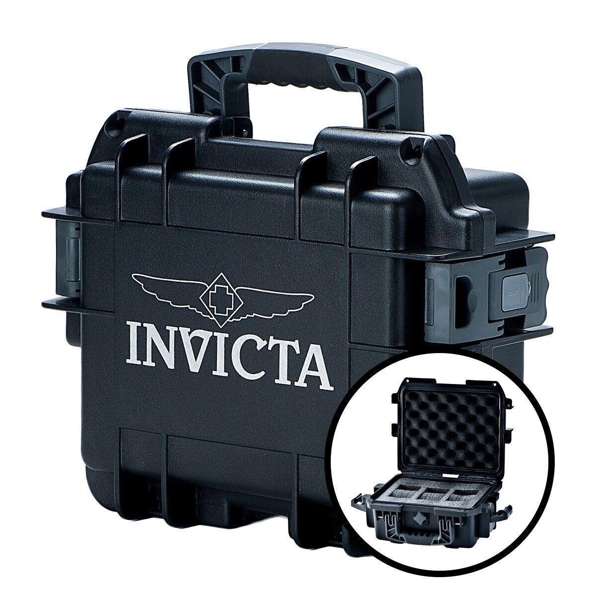 Invicta 3-Slot Impact Watch Case Black DC3BLK
