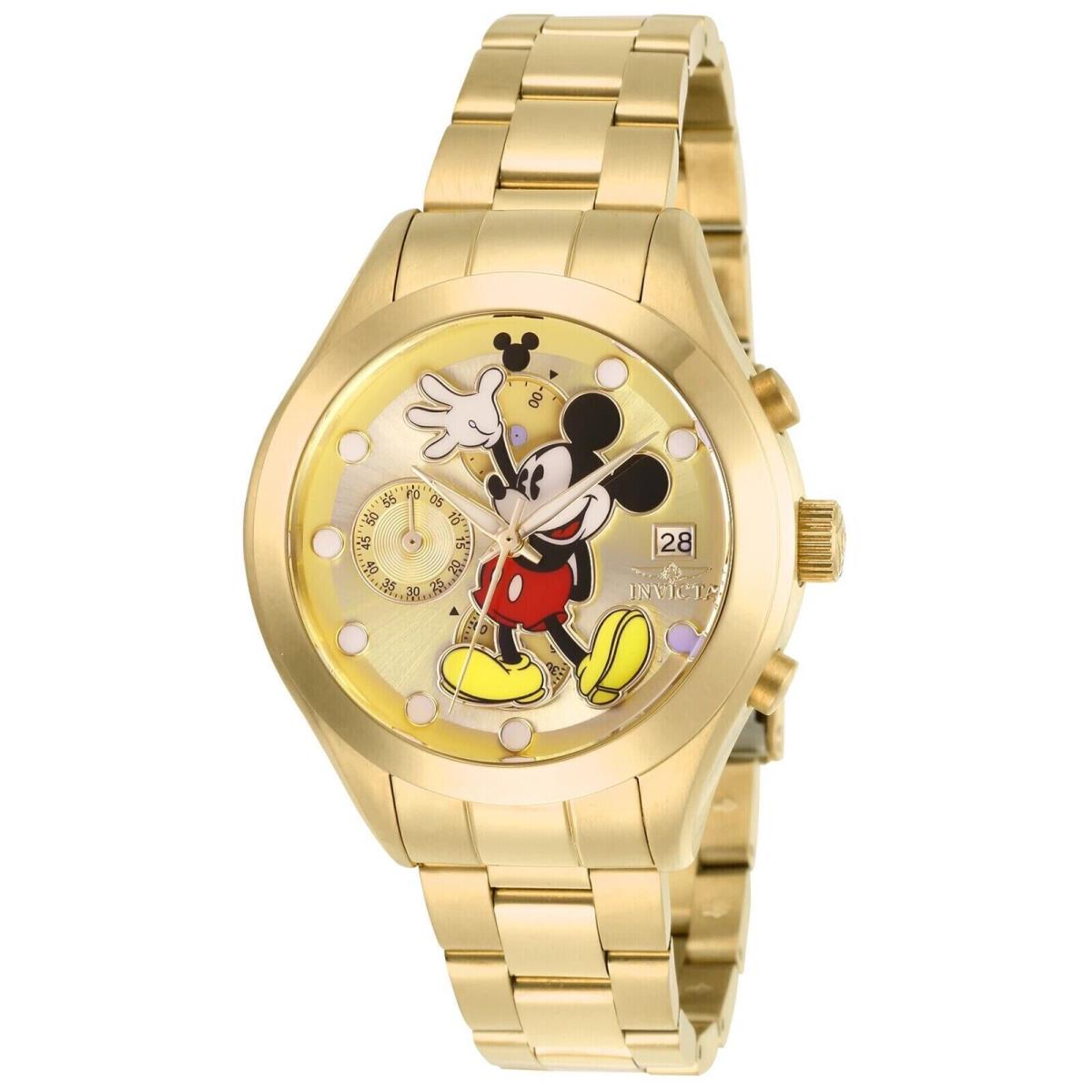 Invicta Disney Limited Edition Mickey Mouse Women`s Watch - 40mm Gold 27399