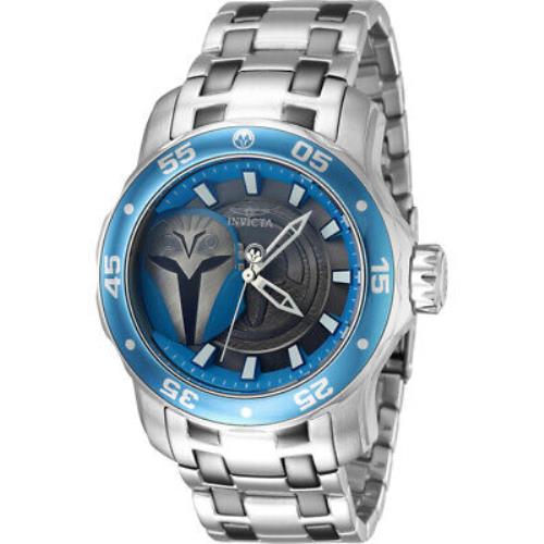 Invicta Star Wars Bo Katan Quartz Black Dial Men`s Watch 41377
