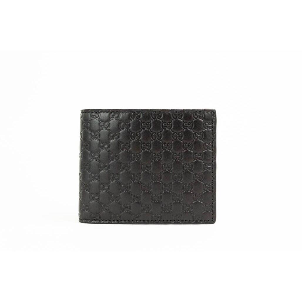 Gucci Microguccissima Monogram Logo Black Soft Margaux Leather Bifold Wallet