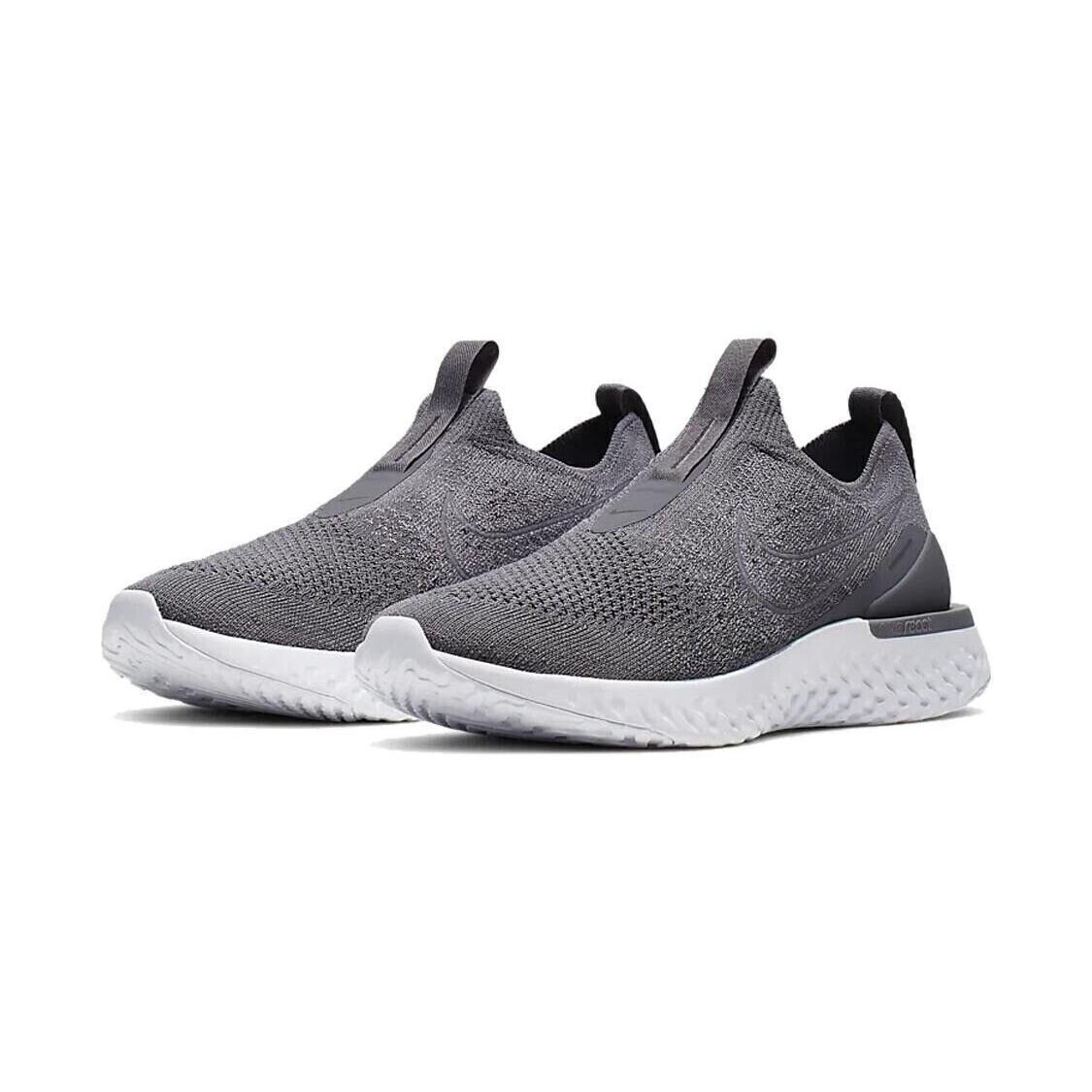 Nike Epic Phantom React Flyknit Running Shoe Grey Womens Size 7.5BV0415 003 SporTipTop