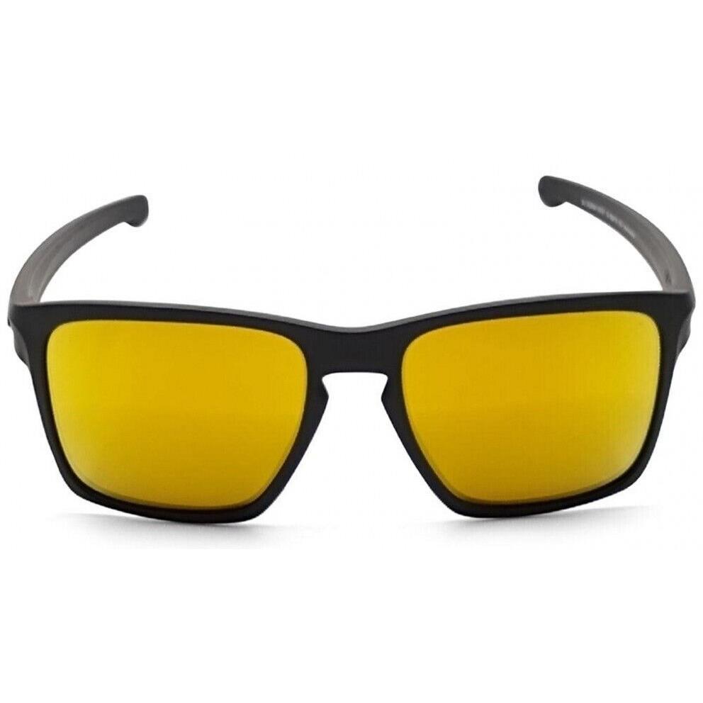 Oakley Men`s Sliver XL Black Gold Iridium Sunglasses - Black Frame, Gold Lens