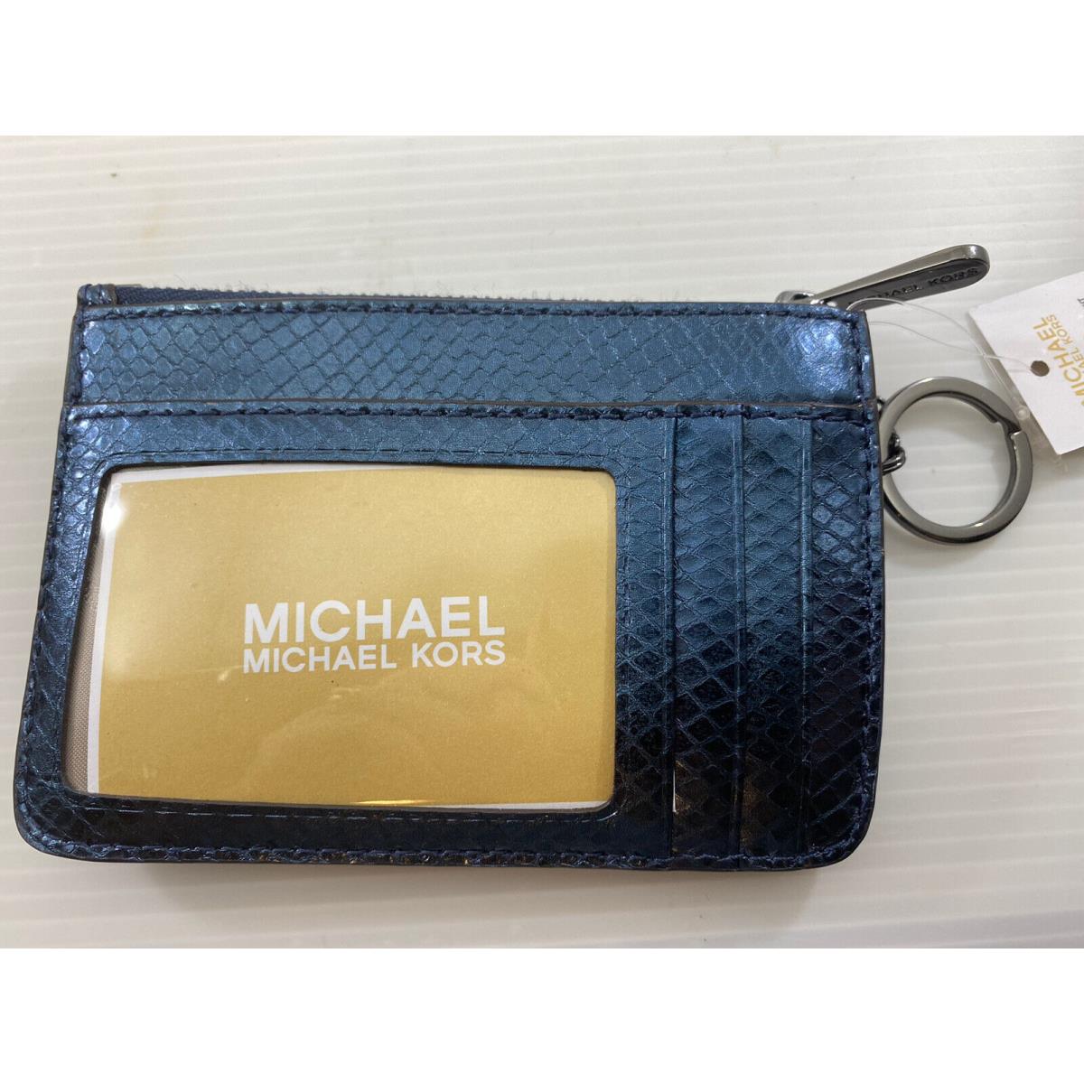 Michael Kors Adele Small Leather Top Zip Coin Pouch with ID