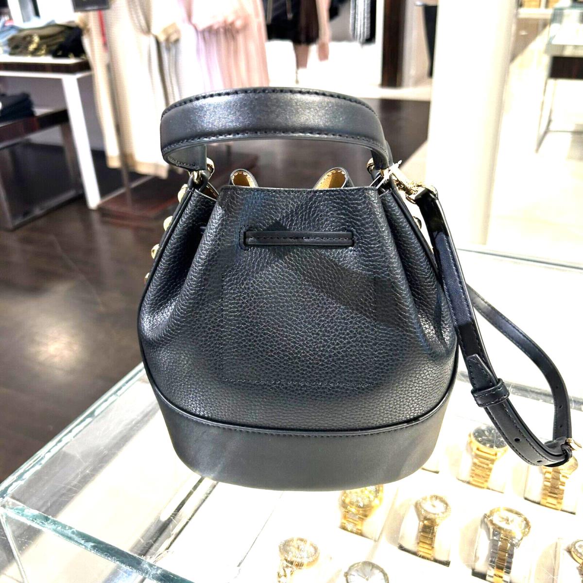 Michael Kors Medium Leather Bucket Crossbody Handbag Bag Purse