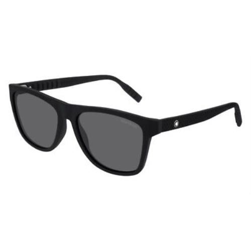 Montblanc Established MB 0062S Sunglasses 001 Black
