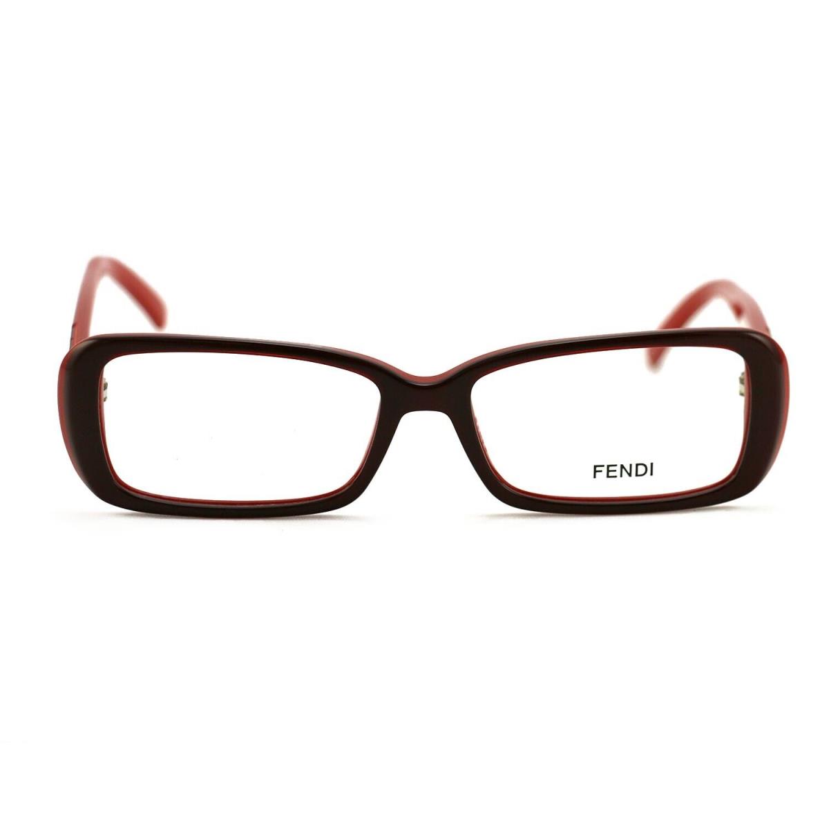 Fendi Womens F768 603 Burgundy Red Eyeglasses Glasses Frames 51 x 15 x 140