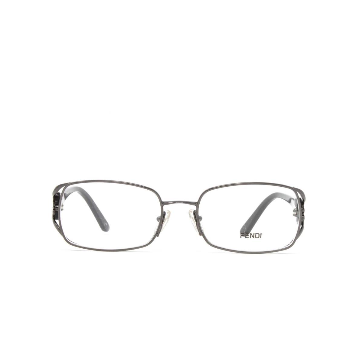 Fendi Eyeglasses Women`s F872 035 Dark Gunmetal 52mm Clear Demo Lens