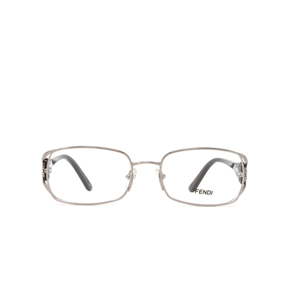 Fendi Eyeglasses Women`s F872 036 Light Gunmetal 52mm Clear Demo Lens