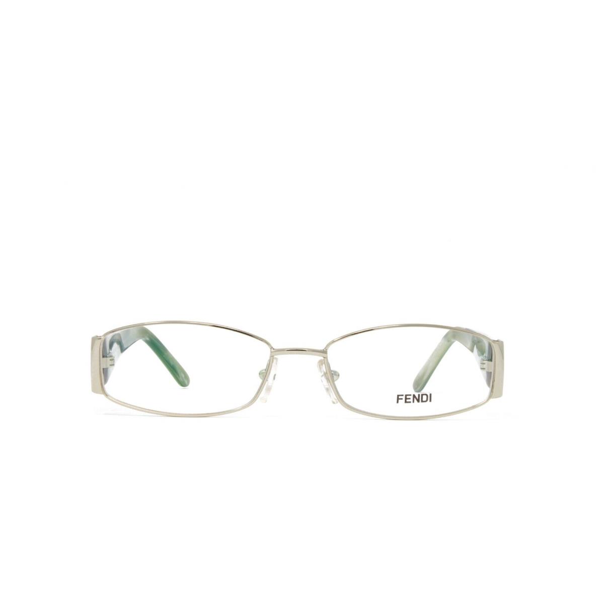 Fendi Eyeglasses Women`s F925 714 Light Gold 53mm Clear Demo Lens