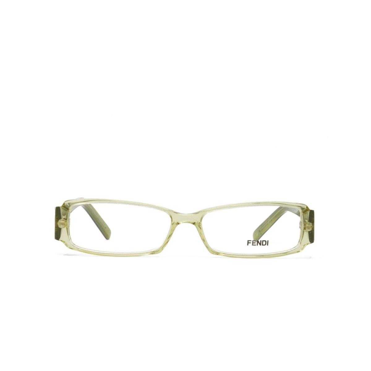 Fendi Eyeglasses Women`s F891 315 Translucent Green 52mm Clear Demo Lens