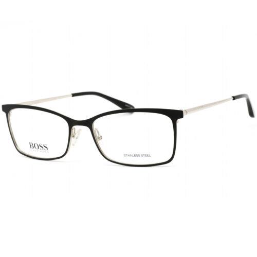 Hugo Boss Men`s Eyeglasses Full Rim Matte Black/silver Frame Boss 1112 0003 00 - Frame: Matte Black/Silver, Lens: