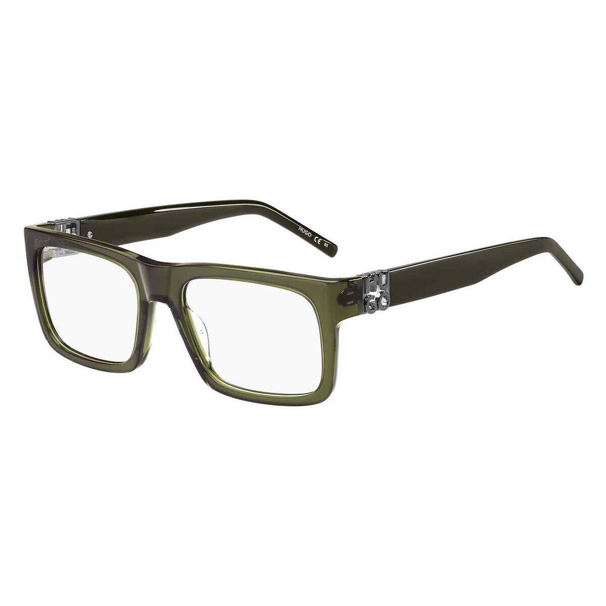 Hugo Boss HG 1257 Eyeglasses Men Green Rectangle 54mm