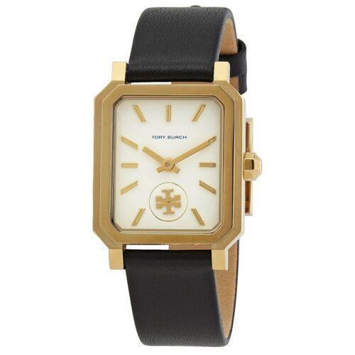Tory Burch Women`s The Robinson Watch Ivory/gold/black One Size