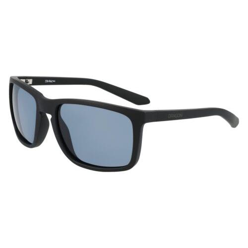 59336-002 Mens Dragon Alliance Melee Polarized Sunglasses - Frame: Matte Black, Lens: