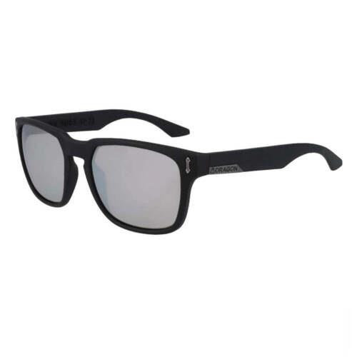 45565-017 Mens Dragon Alliance Monarch XL LL Sunglasses - Matte Black Frame, Silver Ion Lens