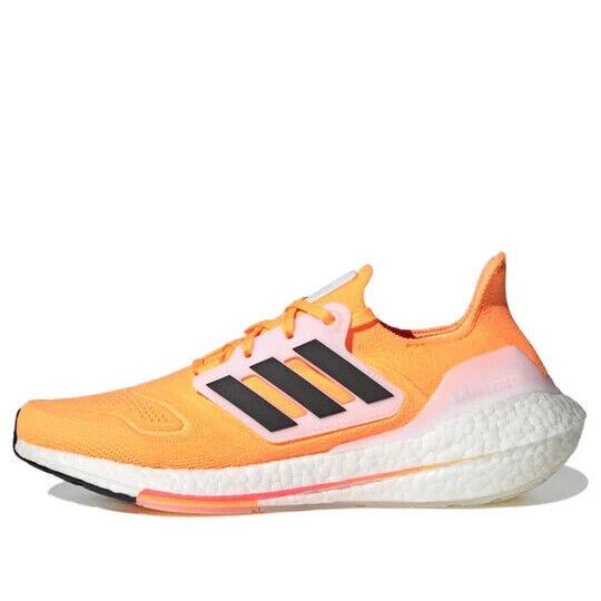 Adidas Ultraboost 22 HR1029 Men`s Flash Orange/black/white Running Shoes NDD862 - Flash Orange/Black/White