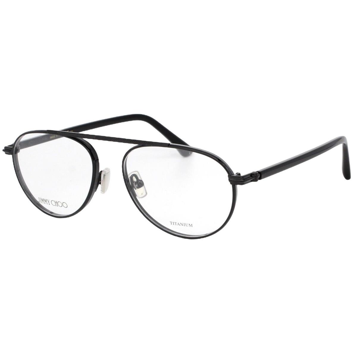Jimmy Choo JM 003 807 Black Women s Titanium Eyeglasses 55-17-150 W/case