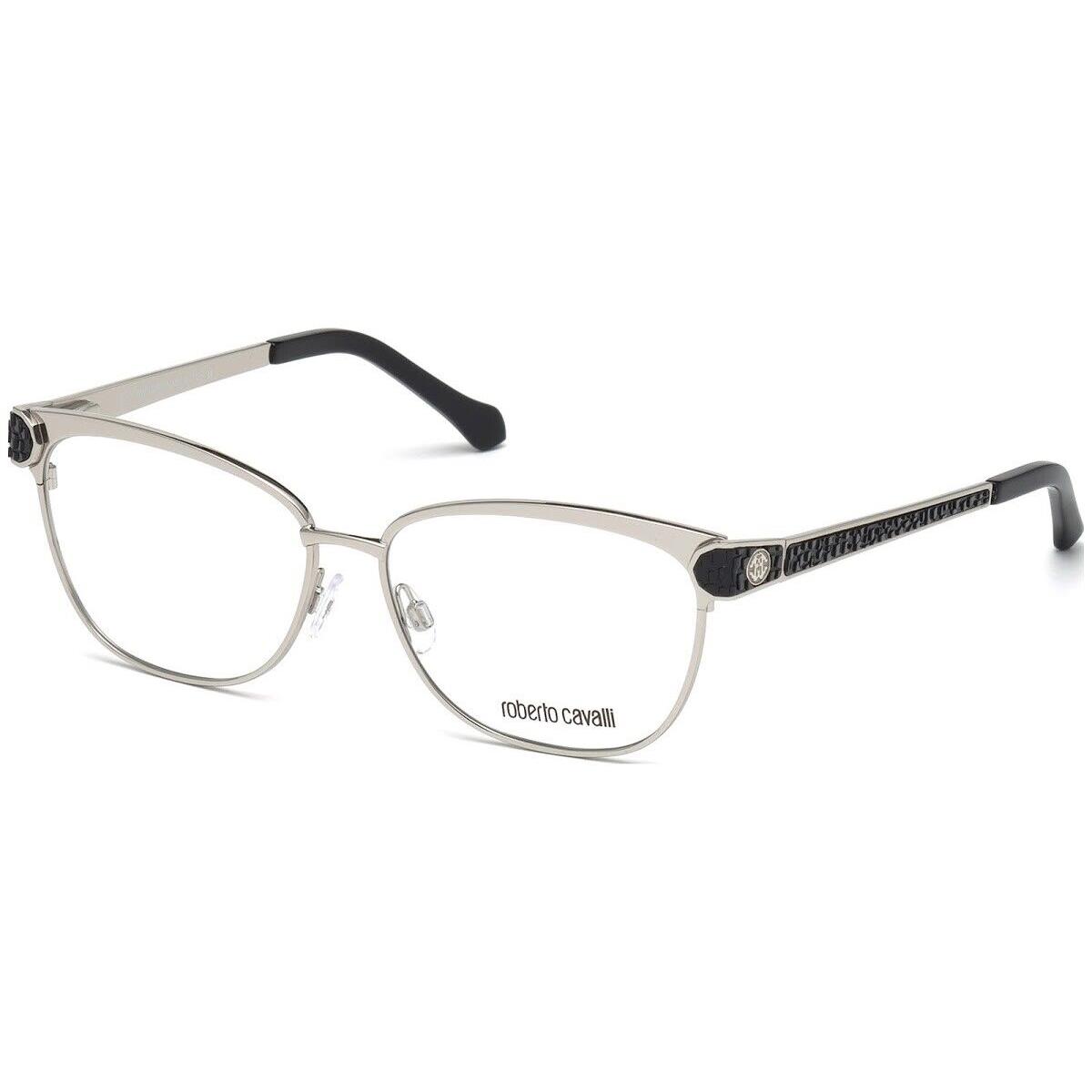 Roberto Cavalli Rigel RC0945 016 Shiny Palladium Optical Eyeglasses 55-14-145 RX