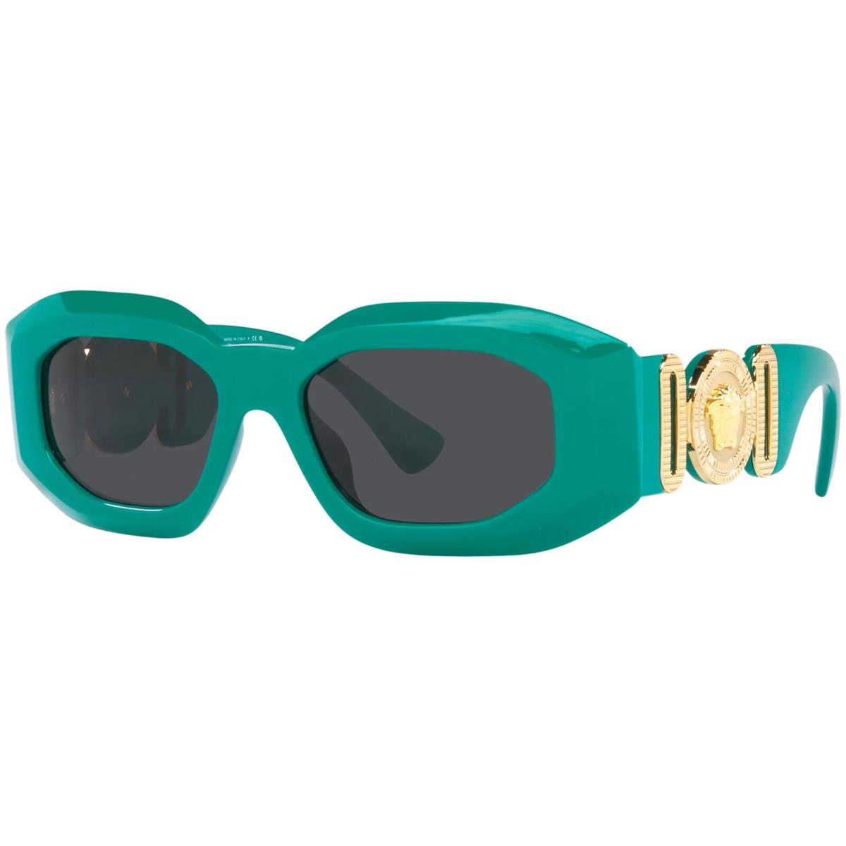 Versace Turquoise Geometric Rectangle Sunglasses - VE4425U 536487 54 - Italy