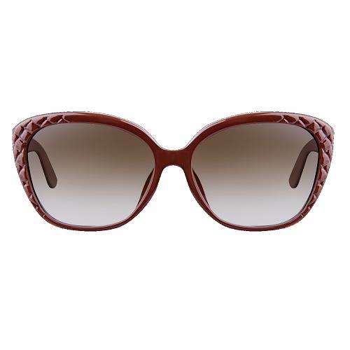 Bottega Veneta 255/F/S/ Detcc Brick with Braid Detail/brown Lens Sunglasses - Frame: , Lens: Brown