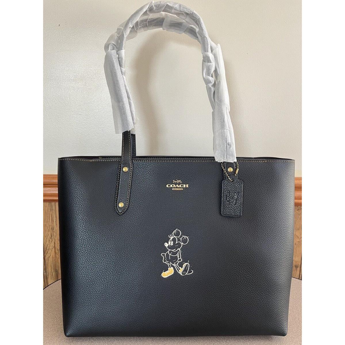 Coach Disney X Central Tote with Zip with Mickey Mouse Motif