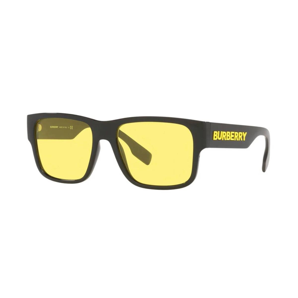 Burberry Knight BE 4358 Black/yellow 3001/85 Sunglasses - Frame: Black, Lens: Yellow