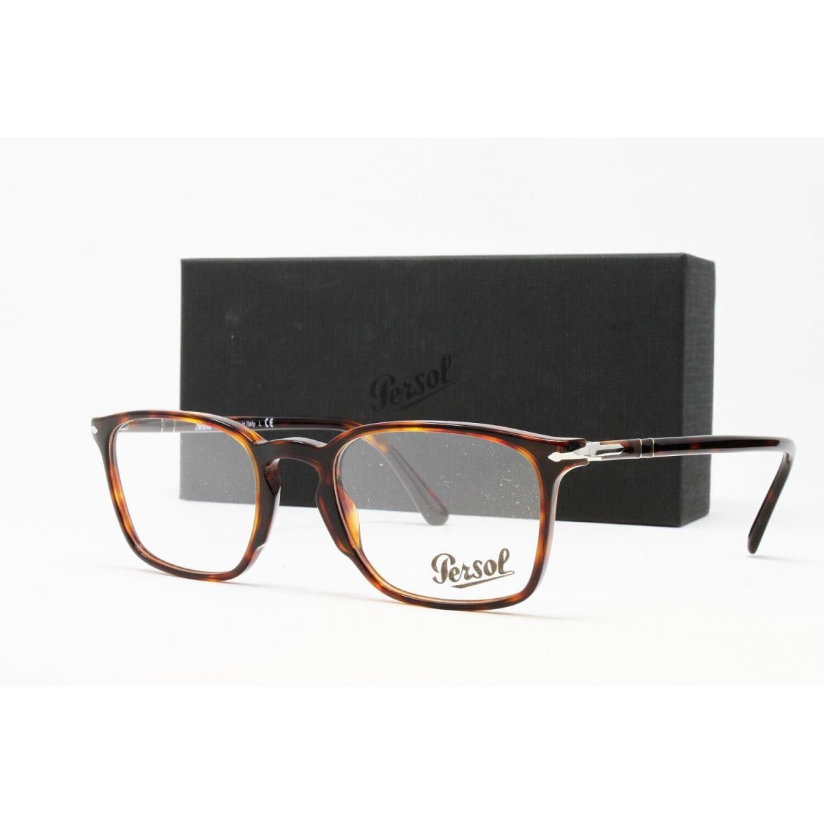 Persol Men`s Eyeglasses PO3227V Color 24 Havana Demo Lens Size 52mm