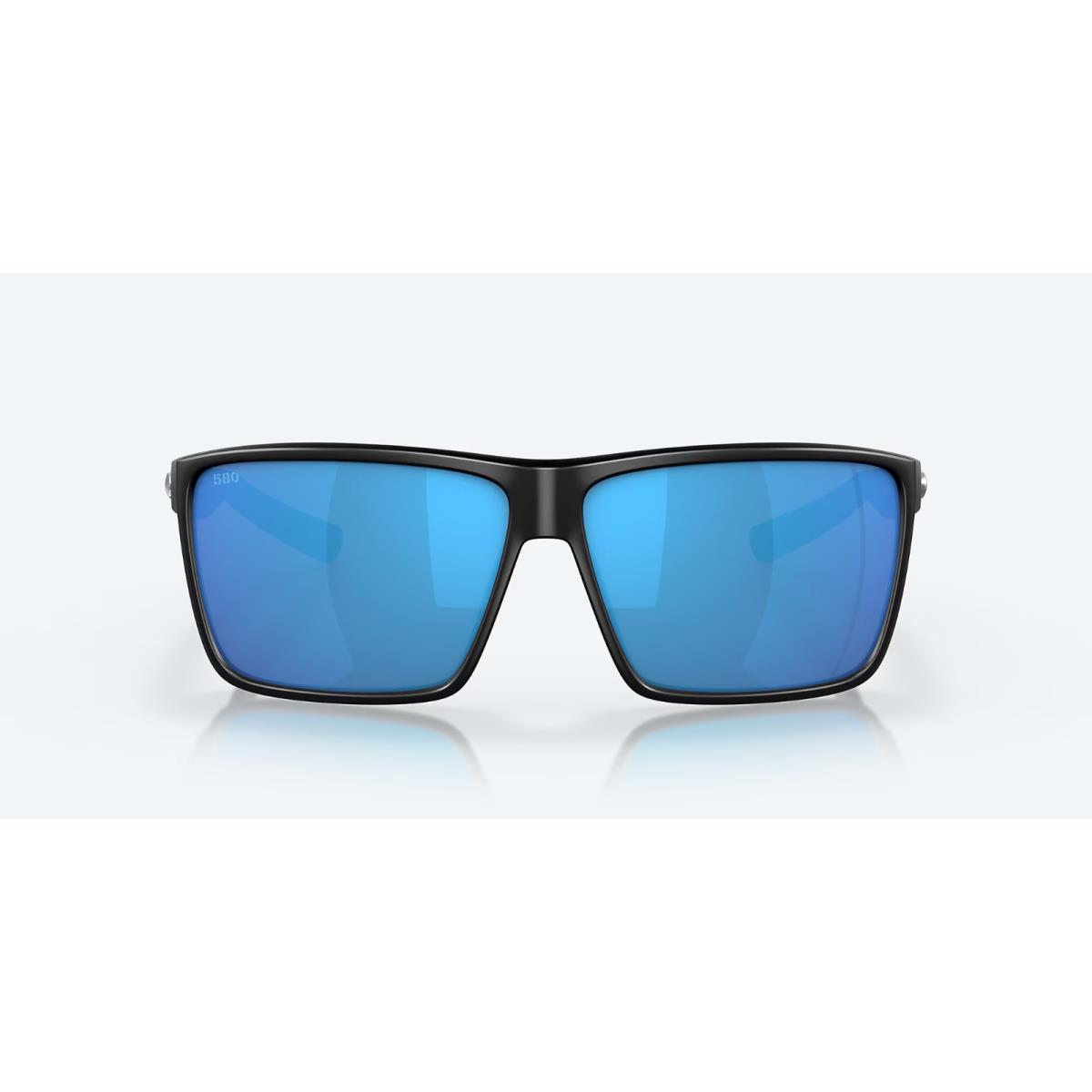 Costa Del Mar Rincon Polarized Sunglasses 90183563 Matte Black /blue Mirror 580G