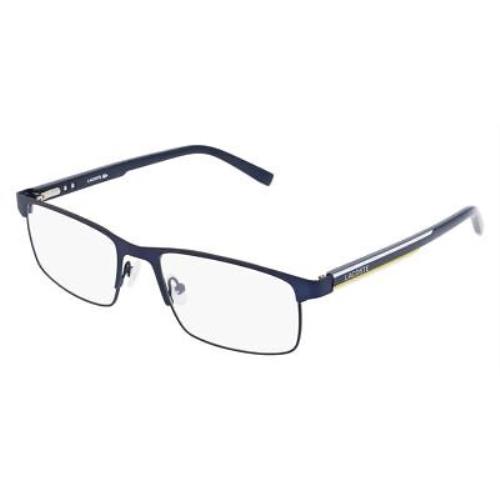 Lacoste L2271 Eyeglasses RX Men Blue Rectangle 54mm