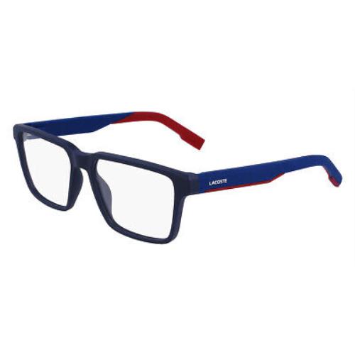 Lacoste L2924 Eyeglasses Men Blue Square 56mm