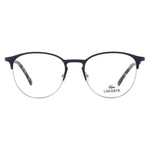 Lacoste L2251 Eyeglasses RX Unisex Matte Blue Oval 52mm