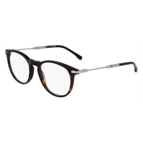 Lacoste L2918 Eyeglasses Men Dark Havana Wayfarer 51mm