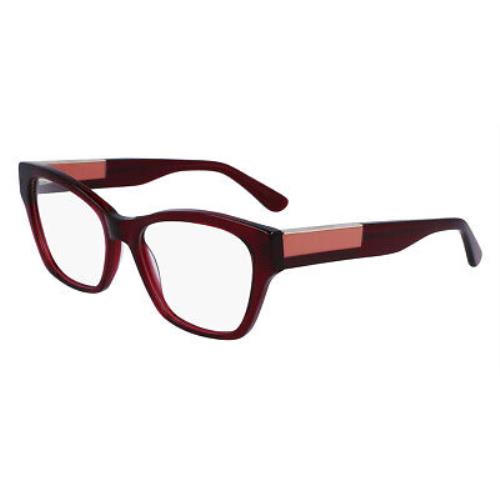Lacoste L2919 Eyeglasses Women Dark Red Cat Eye 54mm