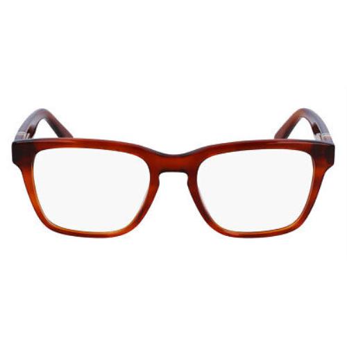Lacoste L2932 Eyeglasses Men Blonde Havana Square 53mm